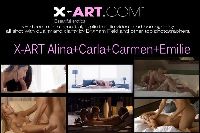 X-ART Alina+Carla+Carmen+Emilie